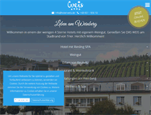 Tablet Screenshot of hotel-weis.de